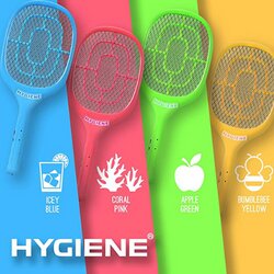 Hygiene ONE Shot Mosquito Killer Racket  Rechargeable Bat Mosquito Racket for Home