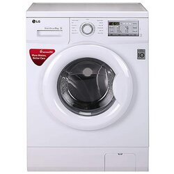 LG 6 kg फुली-ऑटोमेटिक फ्रंट लोडिंग वॉशिंग मशीन (FH0H3NDNL02, सफ़ेद)