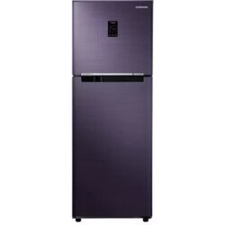 SAMSUNG 253 L Frost Free Double Door 2 Star Convertible Refrigerator  (Pebble Blue, RT28K3722UT/RT28N3722UT-HL)