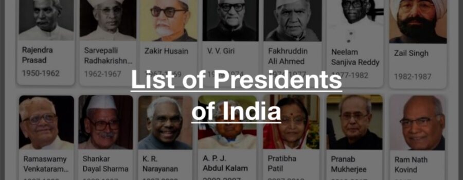 list of presidents of India