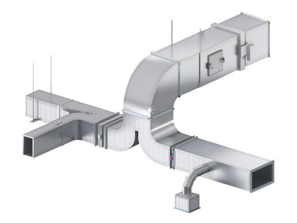 What are the advantages and disadvantages of using rectangular ducting in HVAC systems