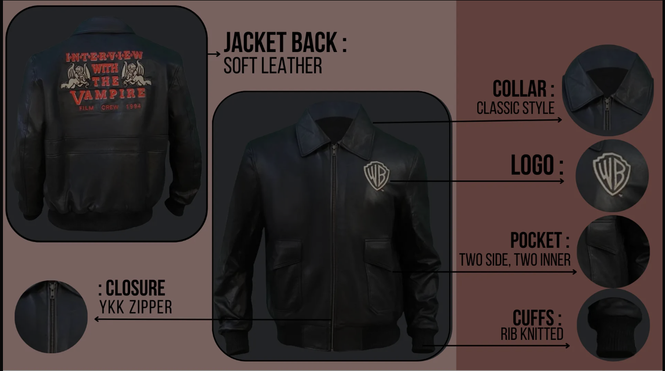 Unveiling Style with the Interview with the Vampire Crew Jacket: Your Choice for Timeless Fashion