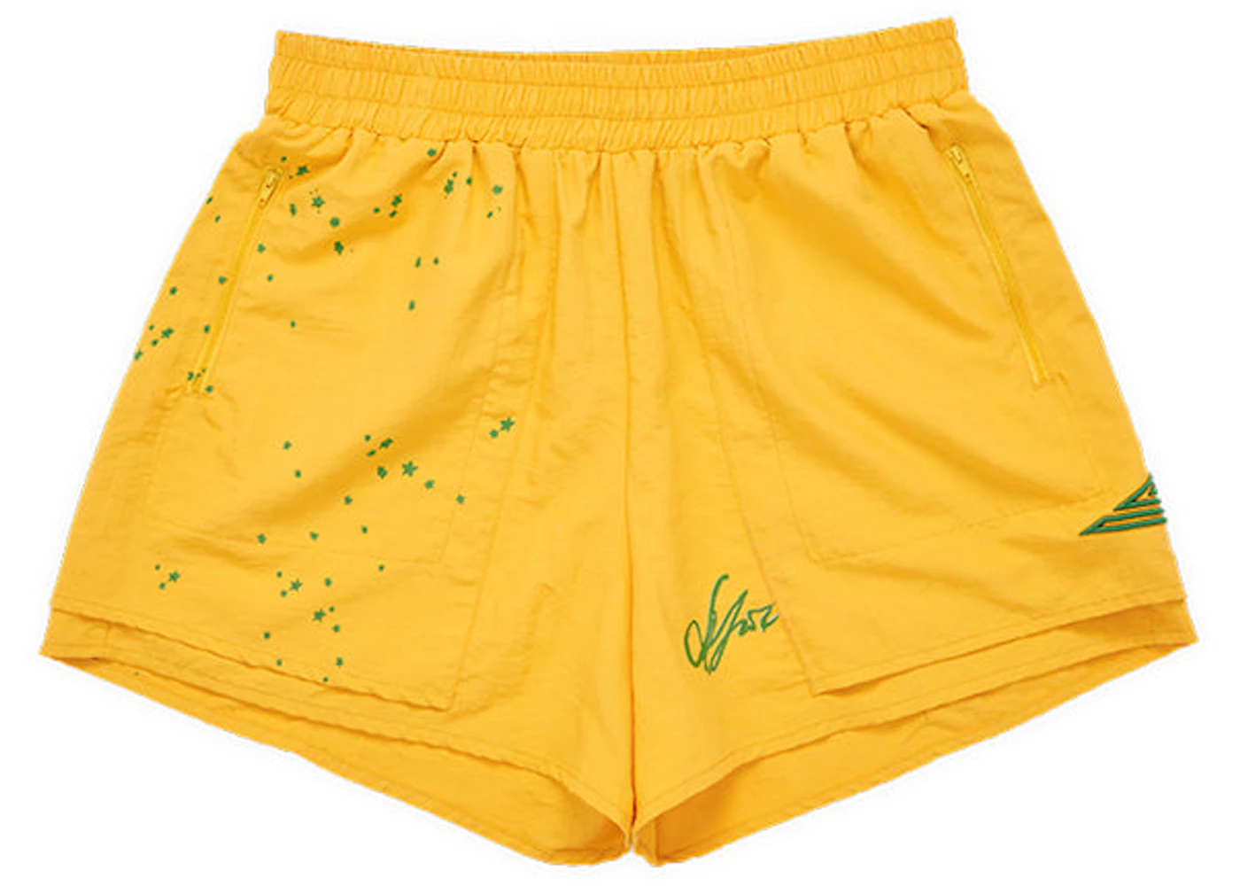 Sp5der Double Layer Shorts Yellow