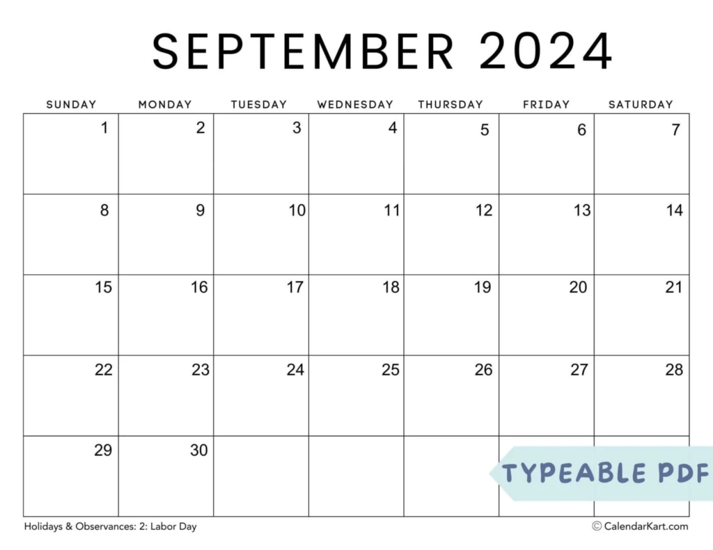 Embrace September 2024 With An Organized Calendar: A Guide To Maximizing Your Month - Guest Post