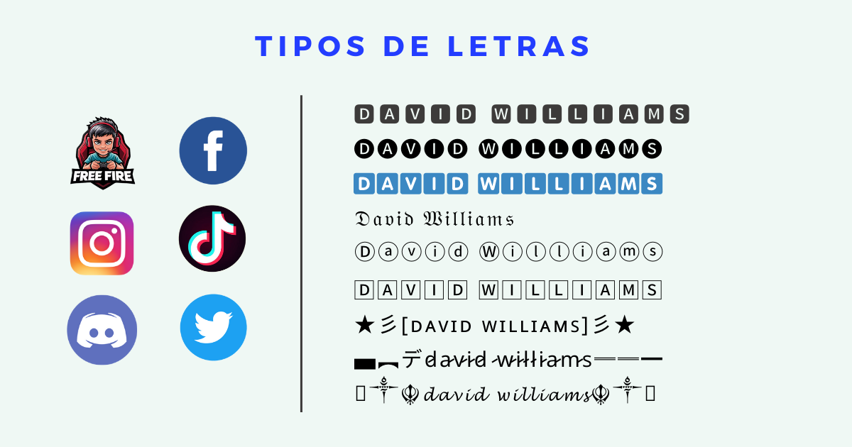 TIPOS DE LETRAS