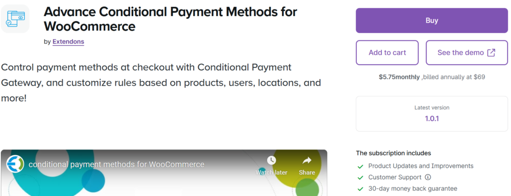 conditional shipping and payments woocommerce